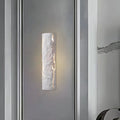 LumenCrag White Stone LED Wall Light