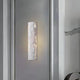 LumenCrag White Stone LED Wall Light