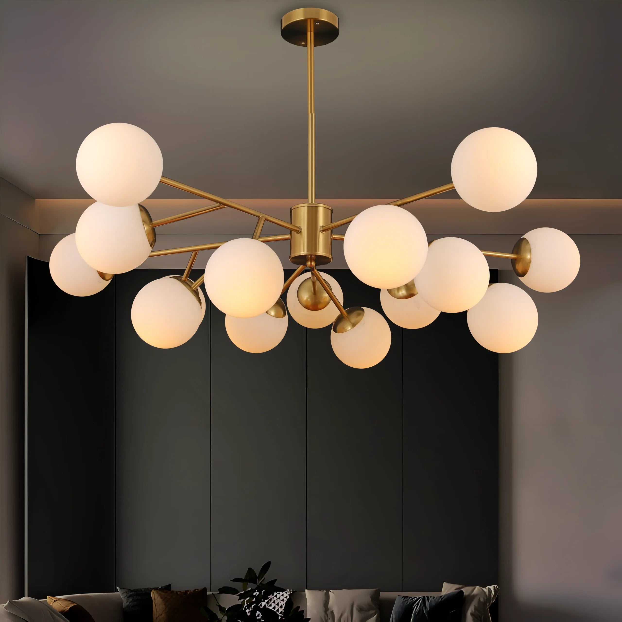 Lumosfera Orbit Luxe Modern Globe Chandelier