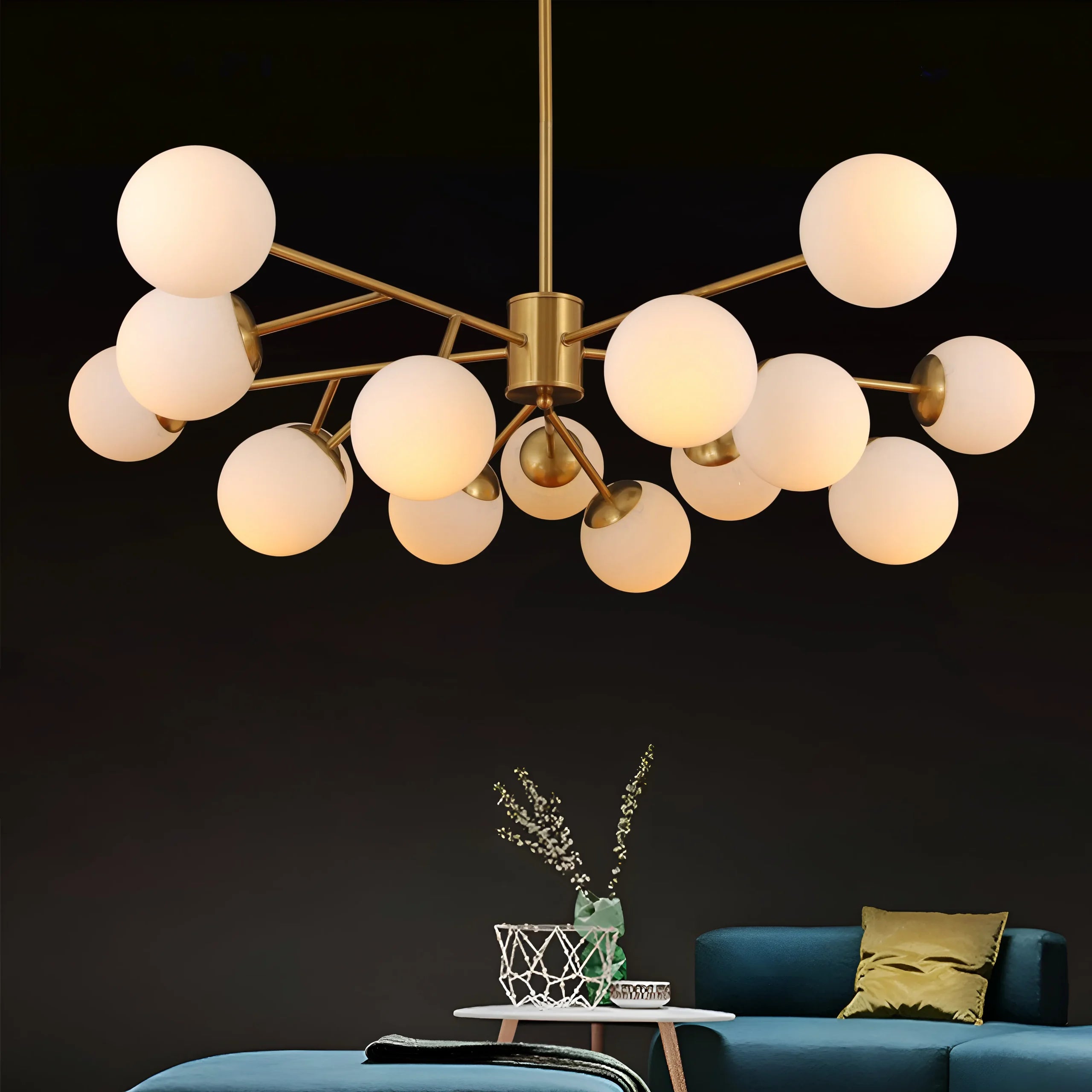 Lumosfera Orbit Luxe Modern Globe Chandelier