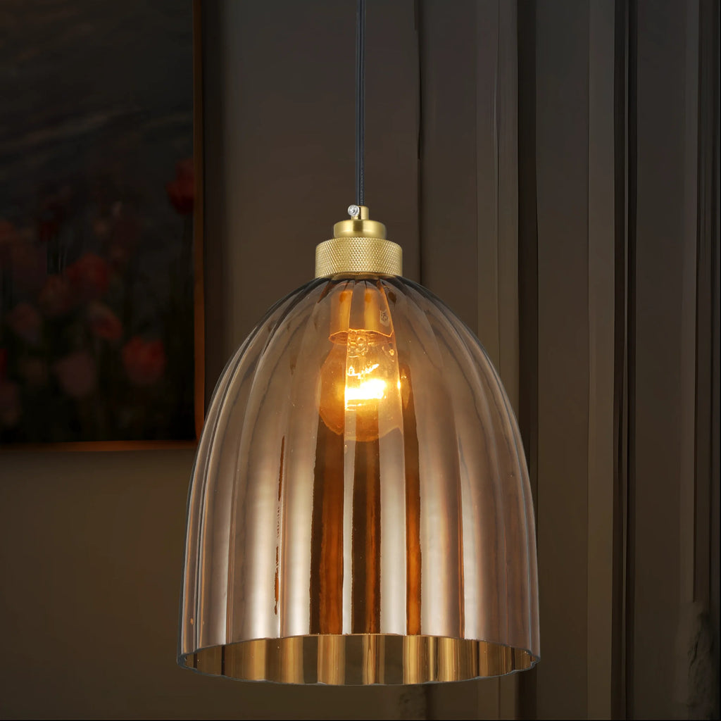 SmokeDome Retro Pendant Light