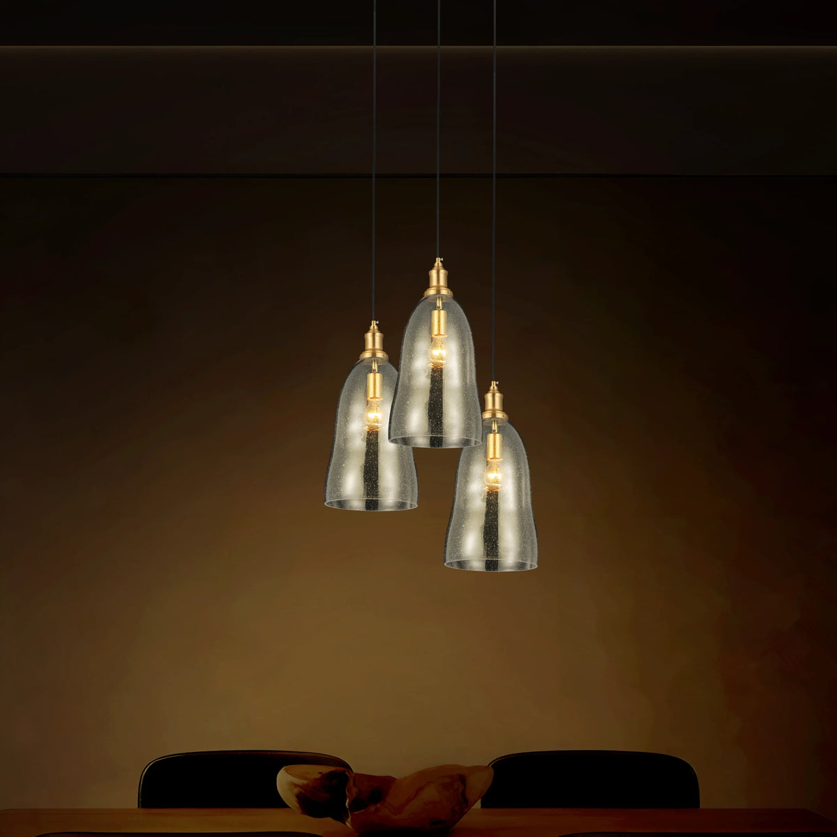 TrioBell Rustic Pendant Light