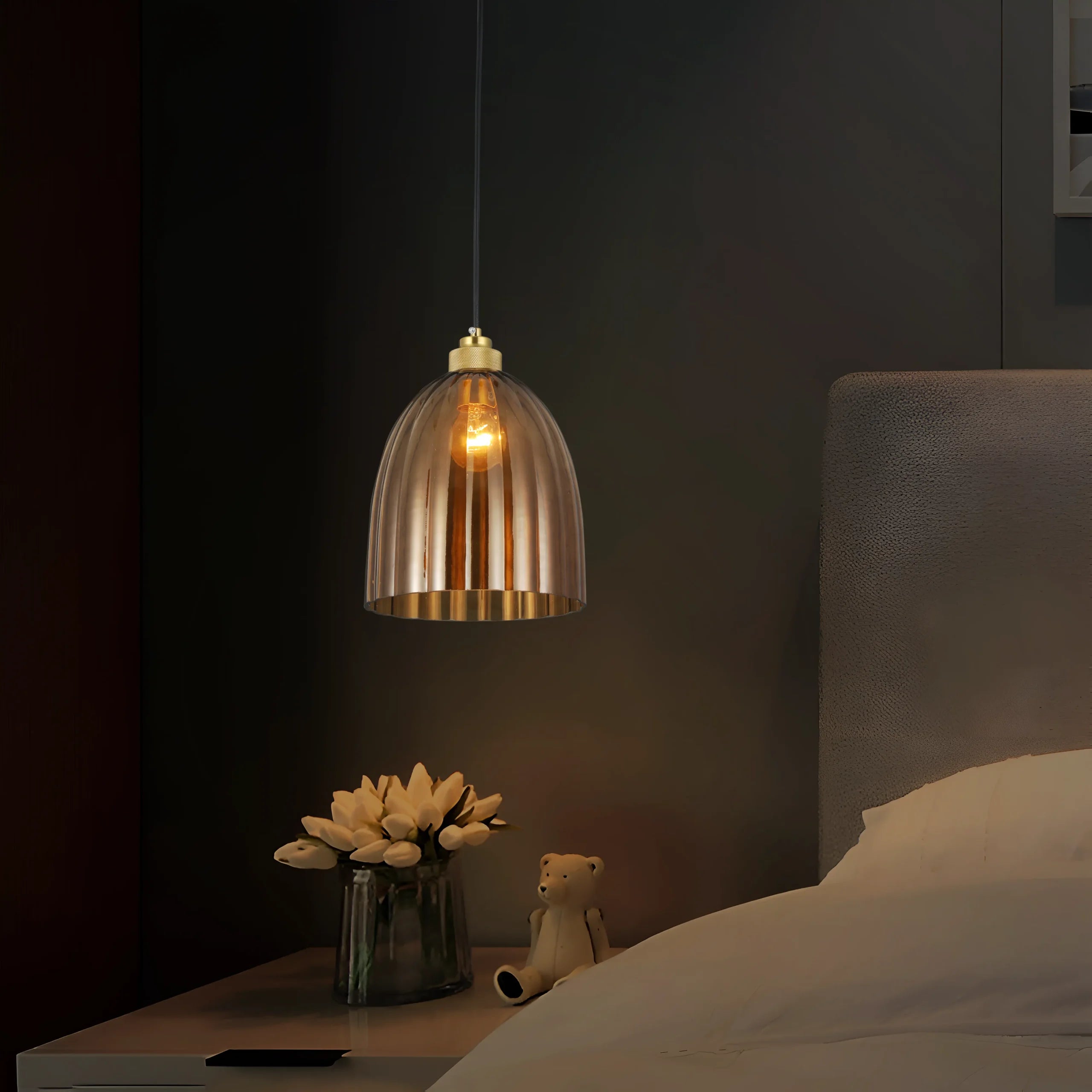 SmokeDome Retro Pendant Light
