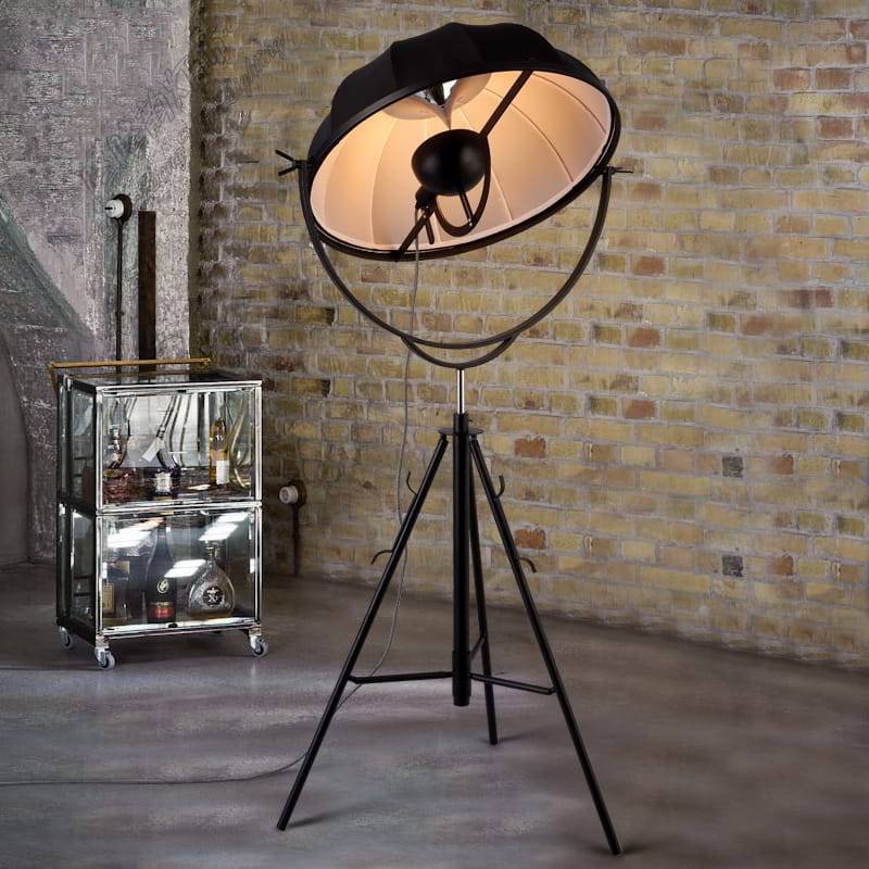 Electro Edge (Iron, Fabric) Floor Lamp