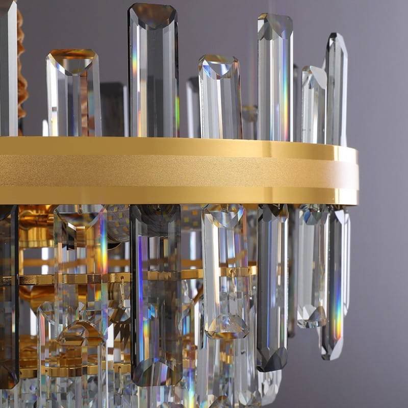 Goldenrod (Gold) Glass Chandelier