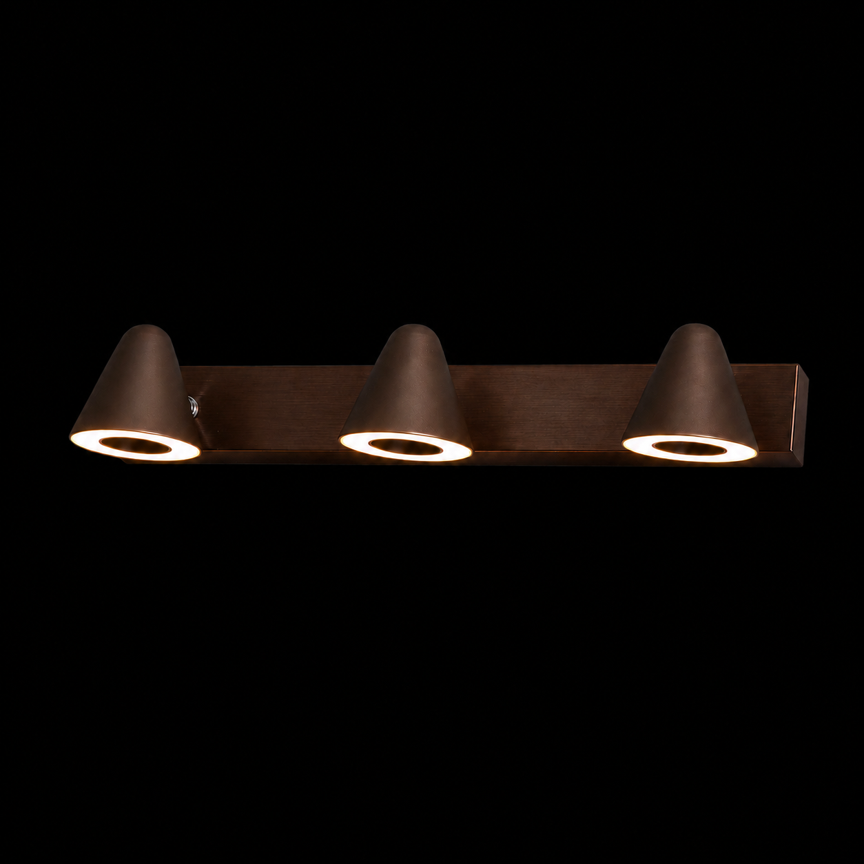 3-Light Cone LED Wall Sconce