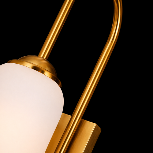 Modern White Glass Pendant Wall Light