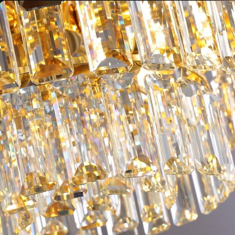 Goldenrod (Gold) Glass Chandelier