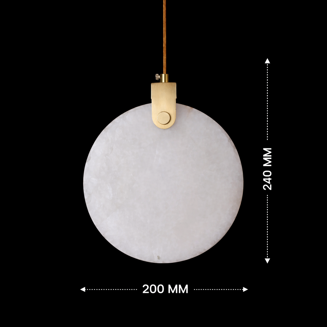 Lunara Marble Globe Pendant Light(200mm)