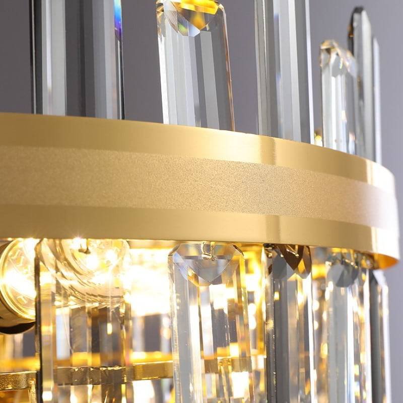 Goldenrod (Gold) Glass Chandelier