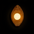 TimberHalo Rustic Resin Wood Wall Light