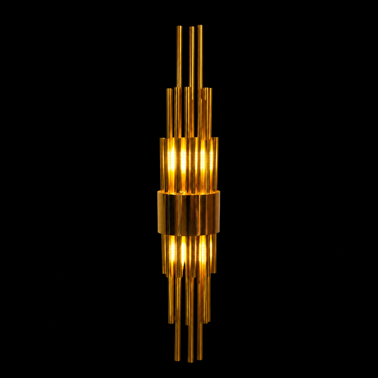 Aurora Cascade Gold Wall Light