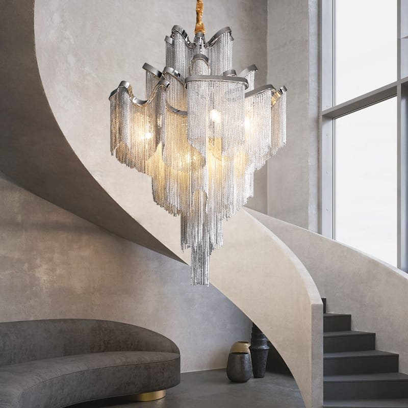 CelestiChic Silver Chandelier
