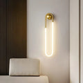 The Oval Linear Gold LED Wall Lamp
