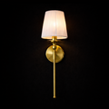 Luxury Gold Fabric Shade Wall Light