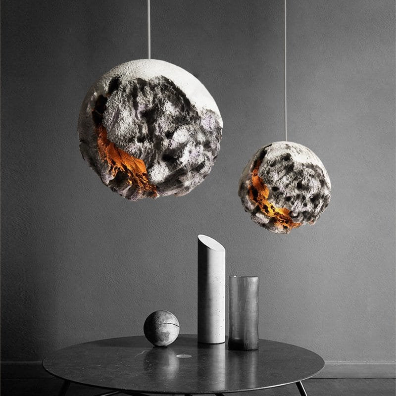 Molten Meteor Resin Pendant Light