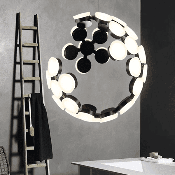 Moon Globe LED Inbuilt Chandelier
