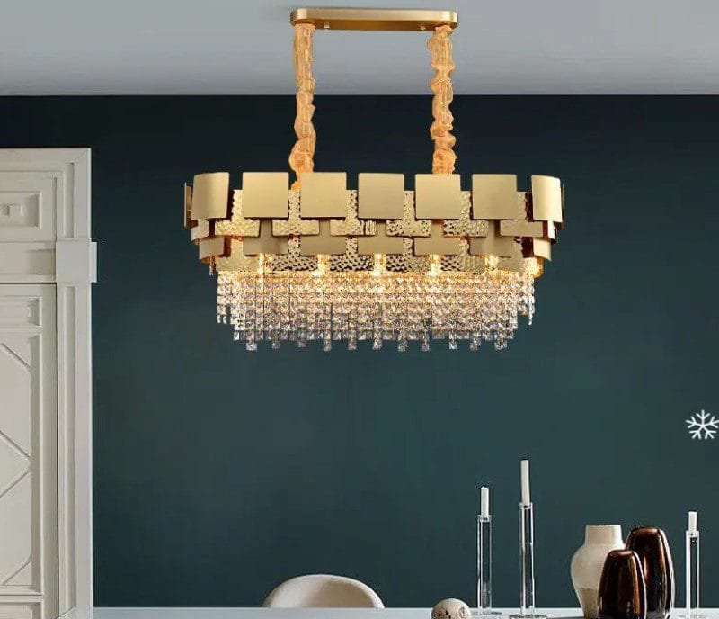 Golden Hour (Linear) Crystal Chandelier