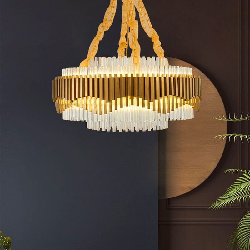 Atlantis Round Glass Chandelier
