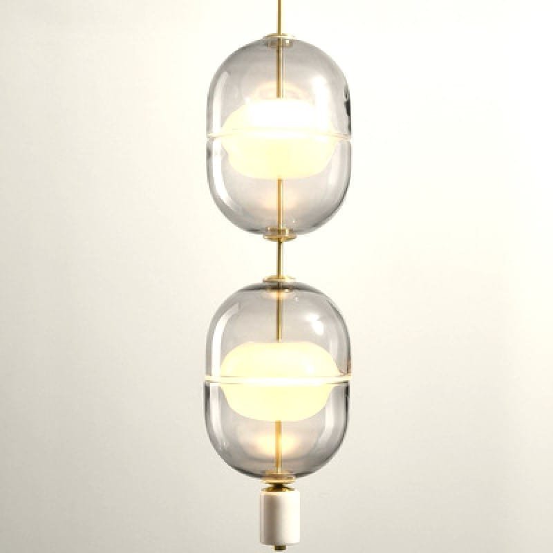 Celine Glass (Dual Head) Pendant Lamp