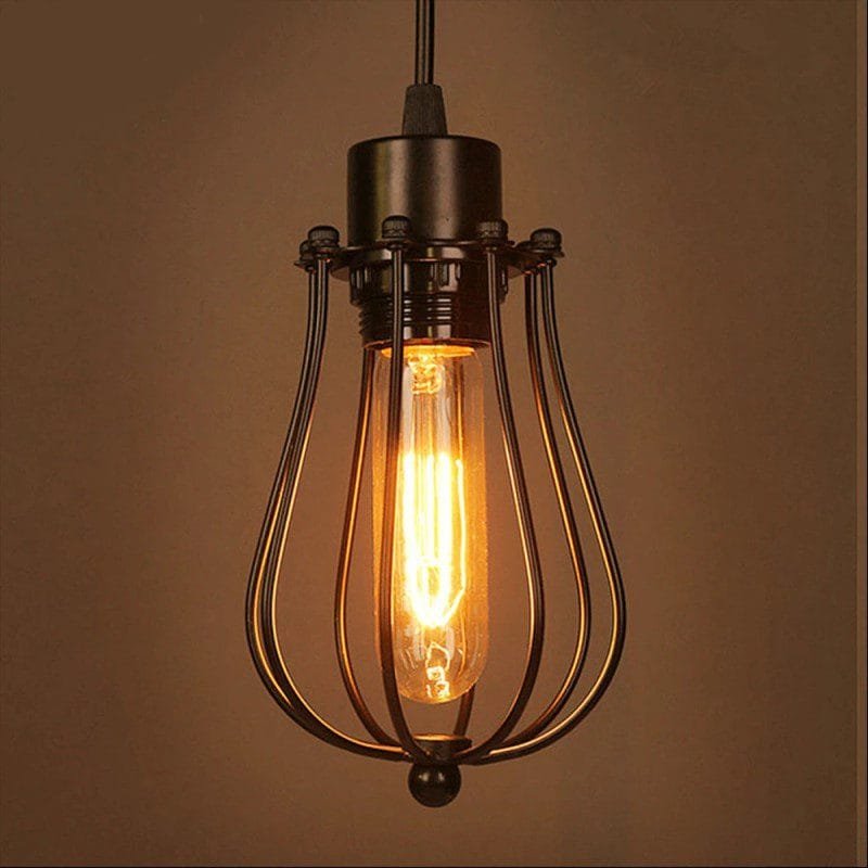 Classic Edison Iron Pendant Light