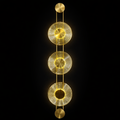 Vetro Luxe Triple Disc Brass Wall Light