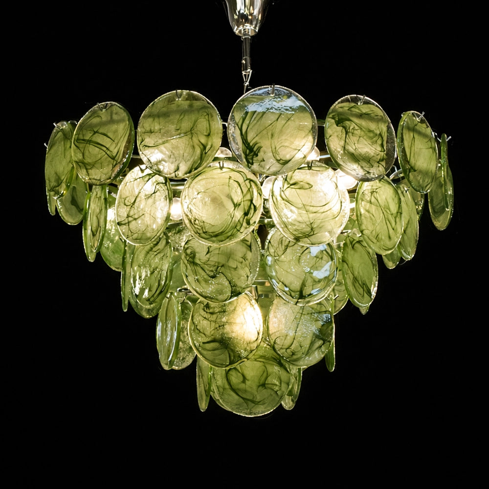 Verdant Halo Disc Chandelier