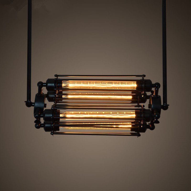 Rustic Refuge Parallel Iron Pendant Light