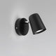 Sculpted Chic Black Wall Lamp