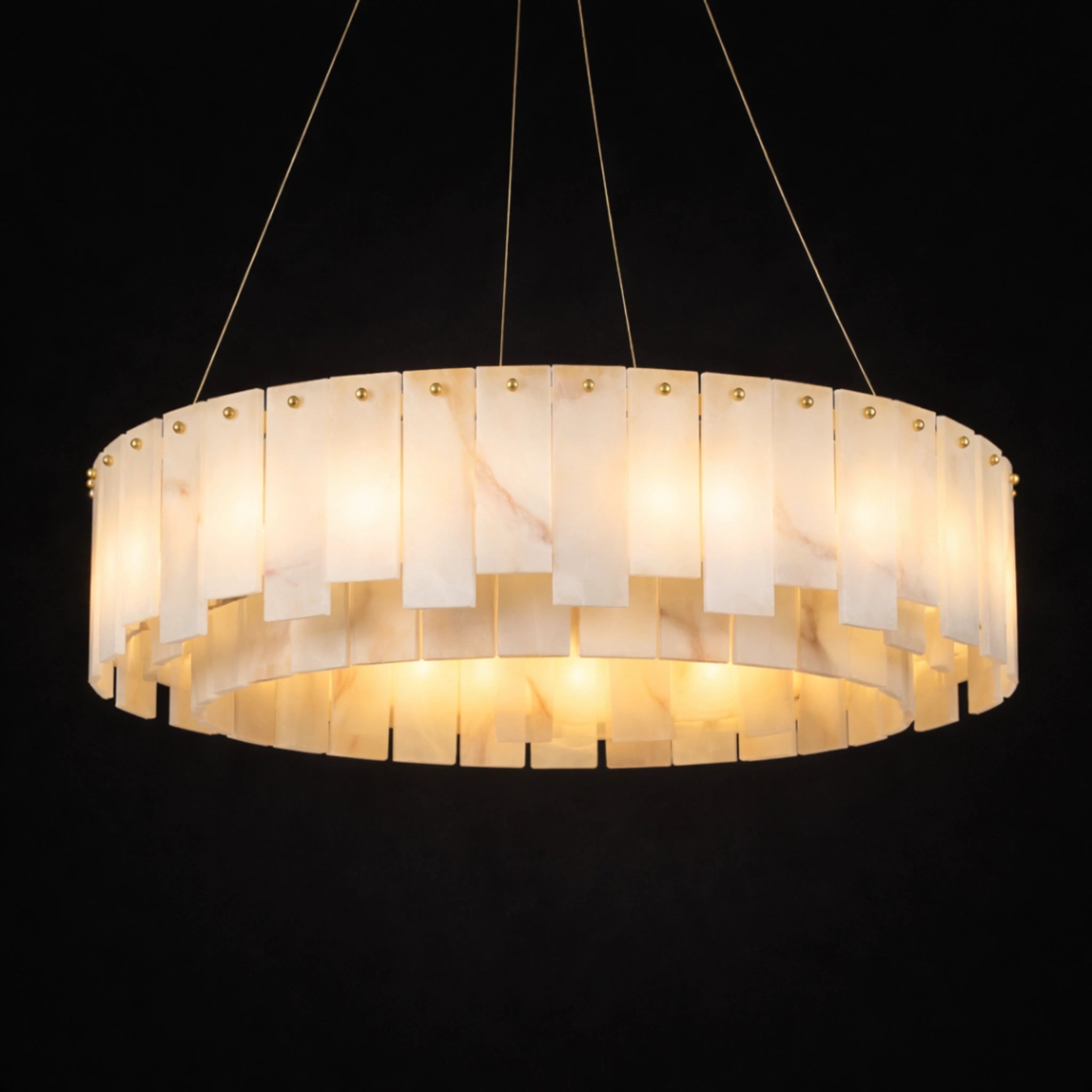Serenity Marble Circular Chandelier