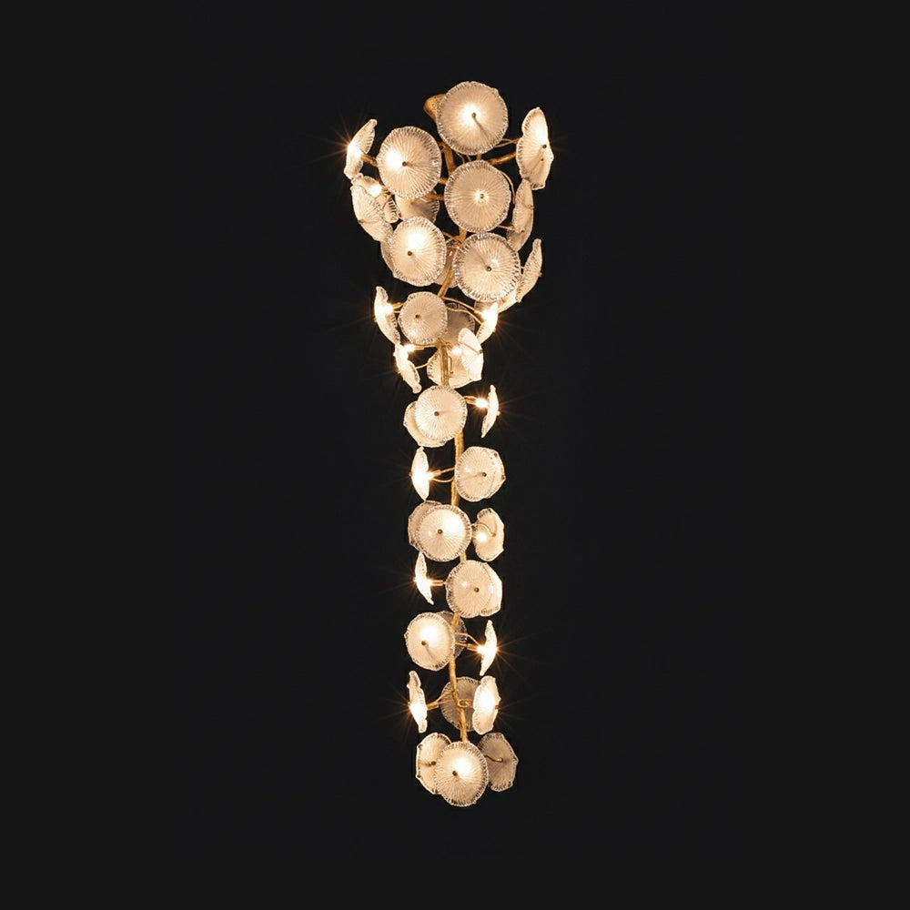 Vertical Saucer Cluster Wall Chandelier