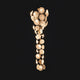 Vertical Saucer Cluster Wall Chandelier