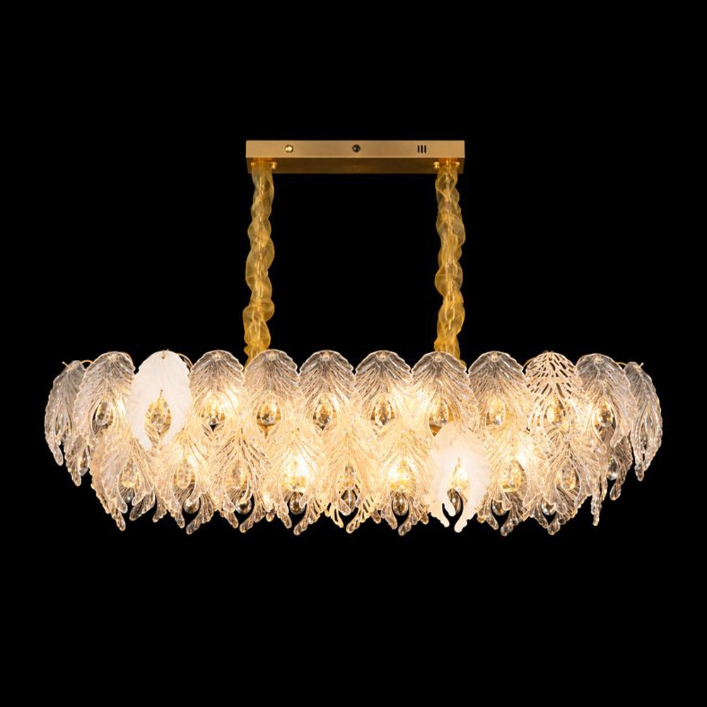Peacock Tail Nebula Linear Chandelier