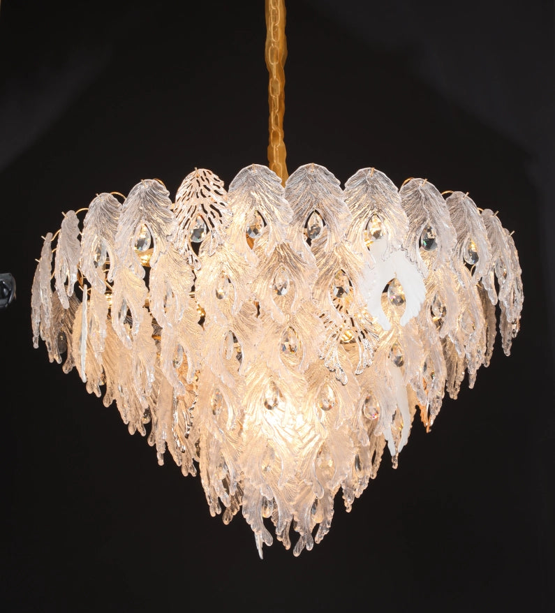 Aurora Borealis Featherburst Chandelier