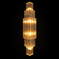 Tiered Crystal Column Wall Light