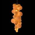 Amber Bubble Grape Cluster Chandelier