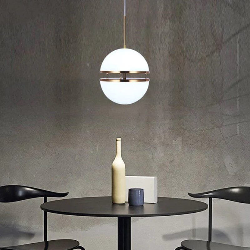 Airy Half-Sphere Pendant Light