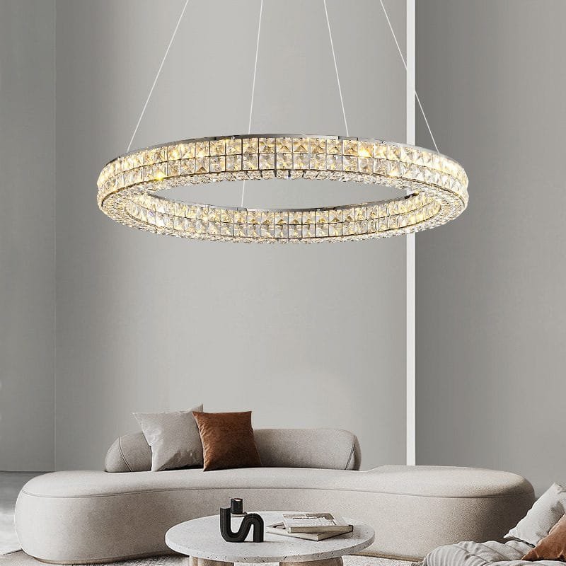 Jewel Drop (Round, 2 Sizes) Crystal Chandelier