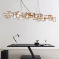 Highland Arc Linear (Iron, Stone) Chandelier