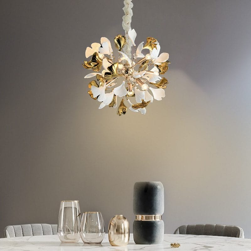Ginko Round Ceramic Chandelier