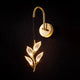 Aurora Vine Crystal Leaf LED Wall Sconce