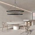 Twin Tier Iron Chandelier