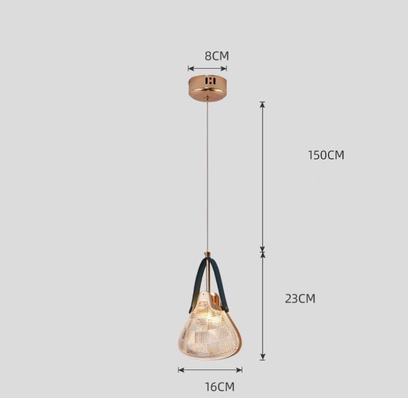 Ribbed Pendant Light