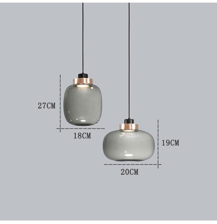 Gratai Smoked LED (Glass) Pendant Lamp