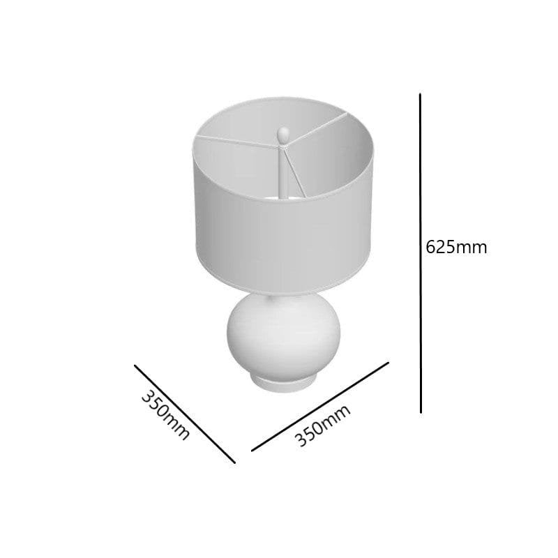 The Golden Arc (Glass, Fabric) Table Lamp