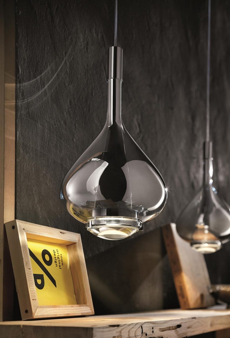 Stanley Smoked LED Pendant Light