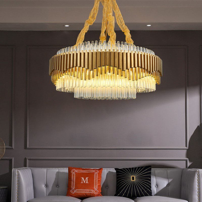 Atlantis Round Glass Chandelier