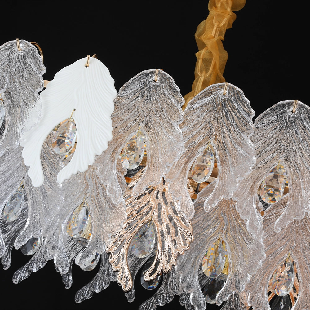Peacock Tail Nebula Linear Chandelier