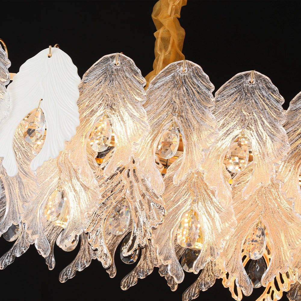 Peacock Tail Nebula Linear Chandelier
