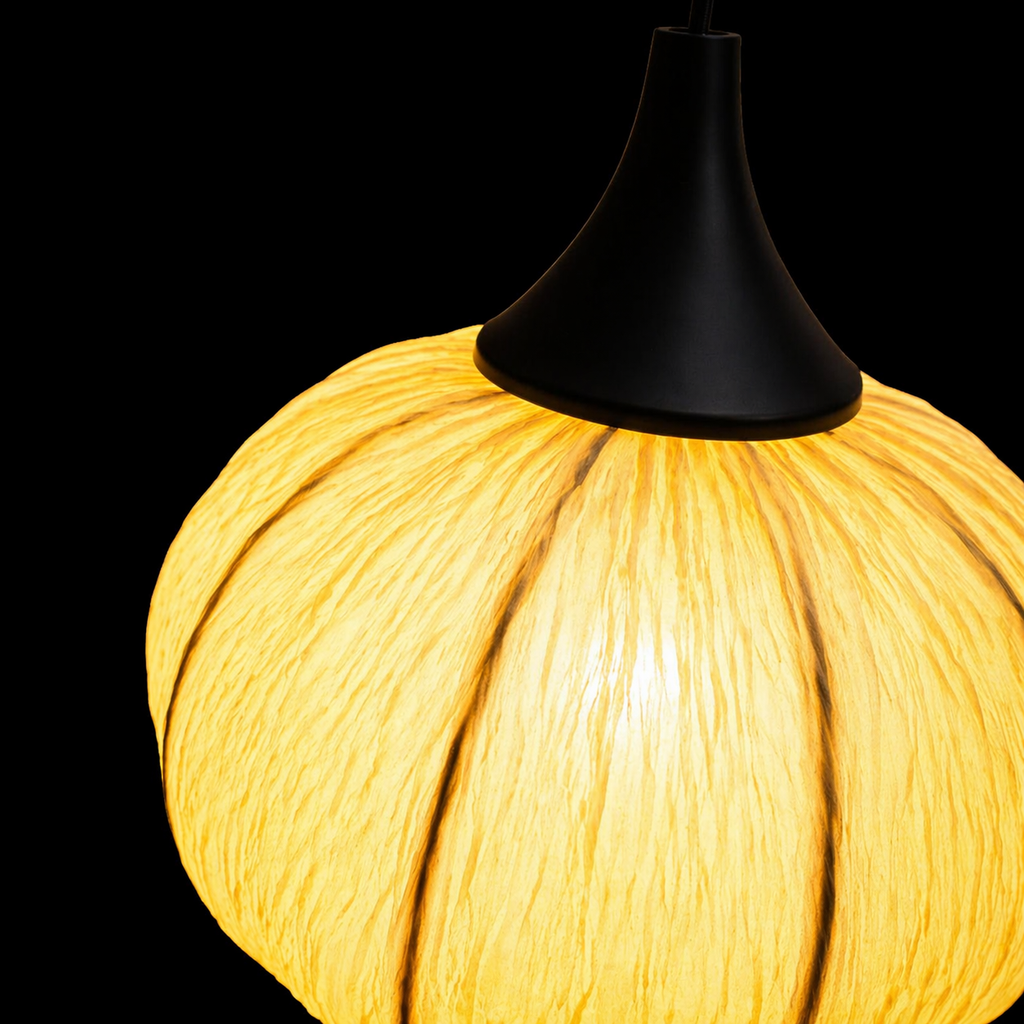 LunaWeave Warm Fabric Pendant Light